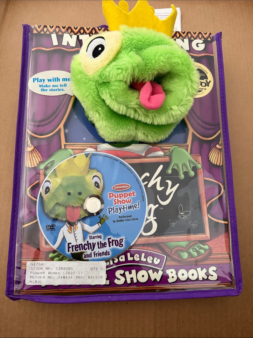 Frenchy the Frog Puppet Playset with Story DVD - Green